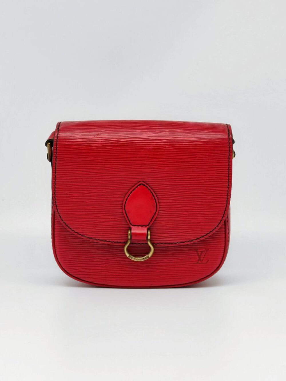 Louis Vuitton Epi Saint Cloud PM Red Castilian Leather Crossbody Shoulder Bag - Picture 2 of 15